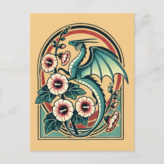 Vintage Dragon                                     Postcard (Front)