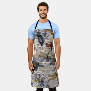 Vintage Dragonflies Series Design 5 Apron
