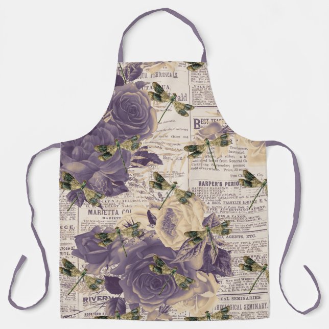 Vintage Dragonflies Series Design 6 Apron (Front)