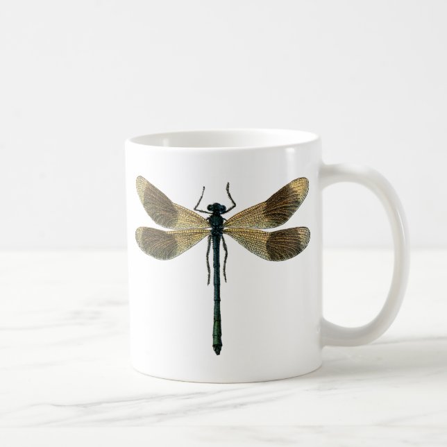 Vintage Dragonfly Coffee Mug (Right)