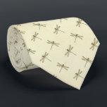 Vintage Dragonfly Floral Neck Tie<br><div class="desc">Stunning neck tie with a vintage style dragonfly and floral pattern in retro colours.</div>