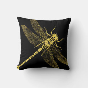 Vintage Dragonfly Illustration II Cushion