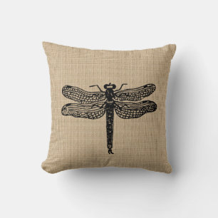 Vintage Dragonfly Pillow