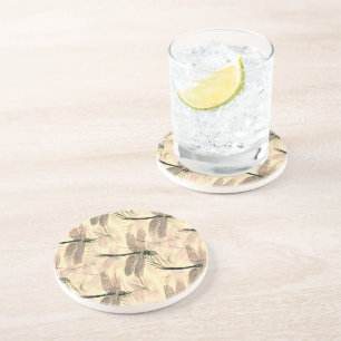 Vintage Dragonfly Print Coaster