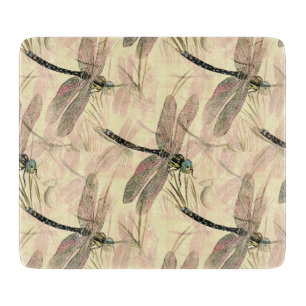 Vintage Dragonfly Print Cutting Board