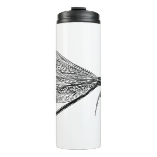 vintage dragonfly   thermal tumbler
