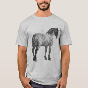 Vintage Draught Horse Print T-Shirt