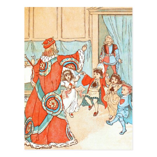 Vintage DRawing: Children of the King Postcard