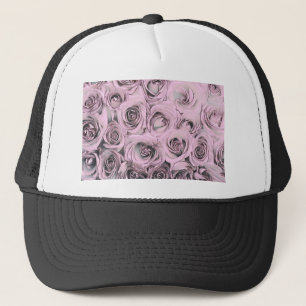Vintage Drawing of pink roses Trucker Hat