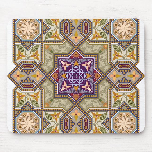 Vintage drawing ornament mouse pad (Front)