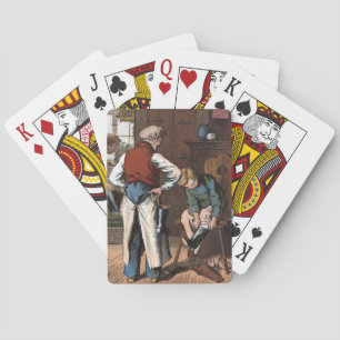 Vintage Drawing: The Shoemaker Playing Cards