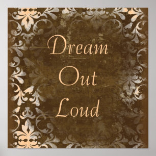 Vintage Dream Quote Poster Print