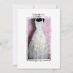 vintage dress invitation