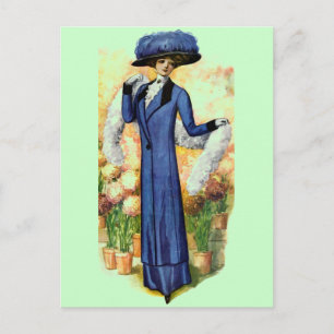 Vintage Dress Postcard
