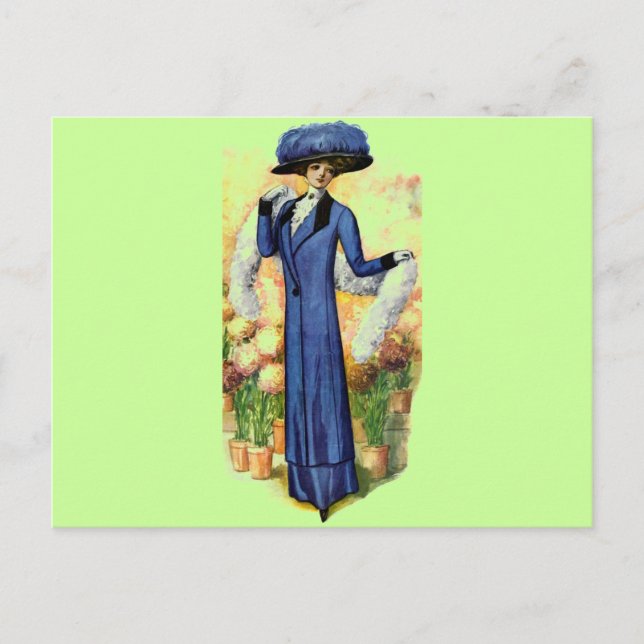 Vintage Dress Postcard (Front)