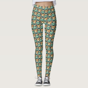 Vintage Dressed Kitten Leggings