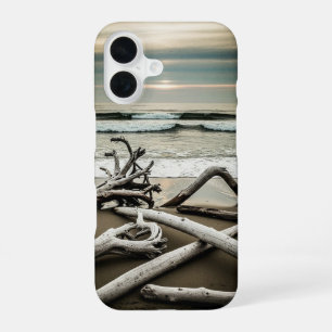 Vintage Driftwood Shore iPhone 16 Case