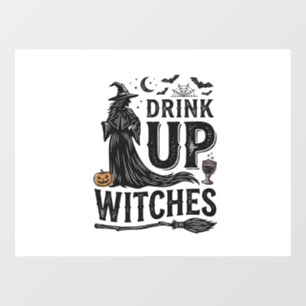 Vintage Drink Up Witches Halloween Shirt Design_1
