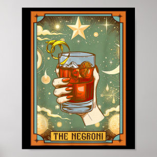 Vintage Drinker Summer Vibes Bartender Negroni Lov Poster