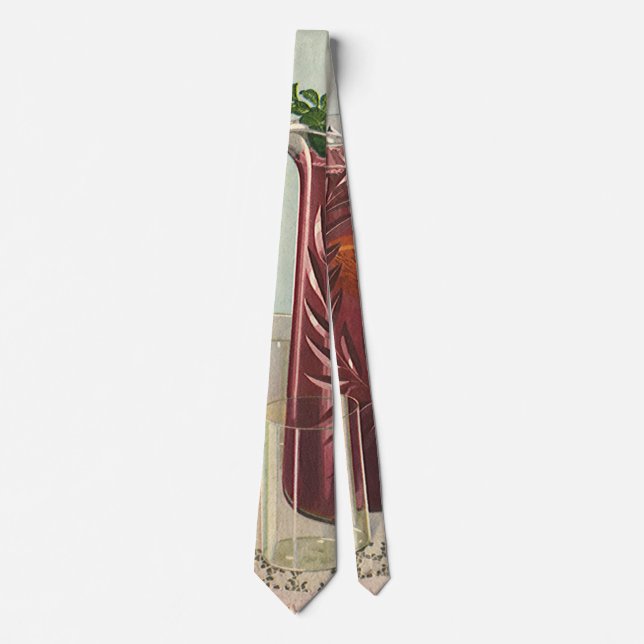 Vintage Drinks and Beverages, Pitcher of Sangria Tie (Front)