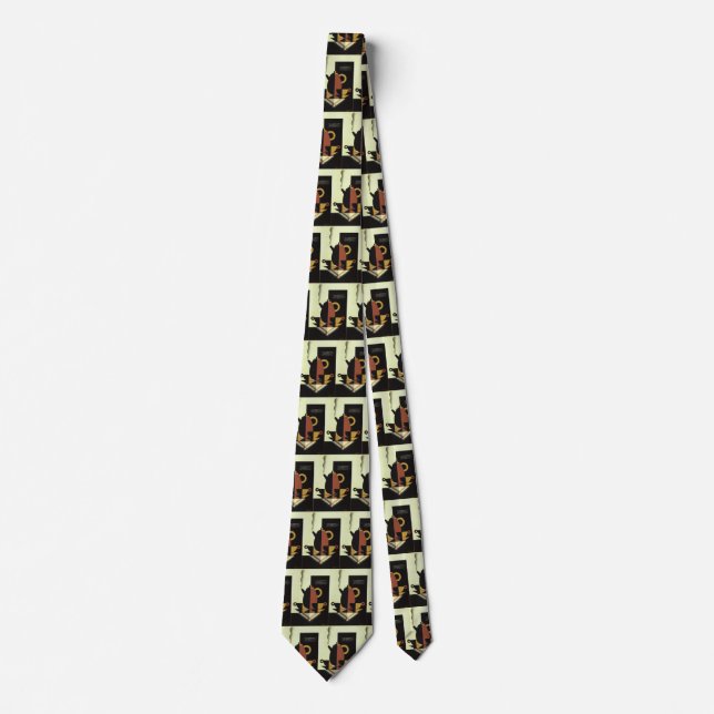 Vintage Drinks Beverages Coffee Pot with Cups Tie (Front)