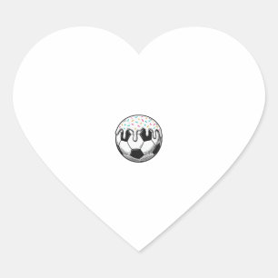 Vintage Dripping Icing Soccer Ball Shirt (2)_1 Heart Sticker