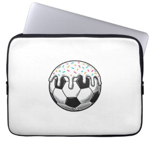Vintage Dripping Icing Soccer Ball Shirt (2)_1 Laptop Sleeve