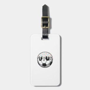 Vintage Dripping Icing Soccer Ball Shirt (2)_1 Luggage Tag