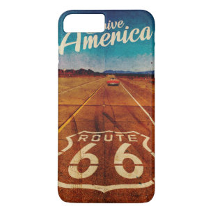 Vintage Drive America Route 66 iPhone case
