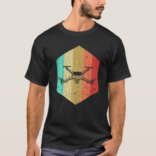 Vintage Drone Pilot Retro Drone Flying Quadcopter  T-Shirt