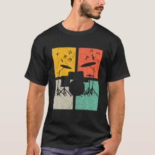 Vintage Drum Set Drum Set Drummers Funny Drumming T-Shirt