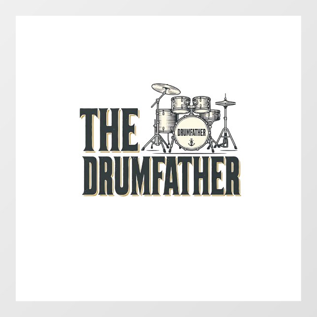 Vintage Drumfather Drummer Quote Vector Design_1 (Sheet)