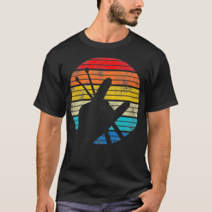 Vintage Drummer Drum Sticks Rock Roll Hand Horns T-Shirt