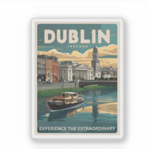 Vintage Dublin city, Ireland republic travel gifts