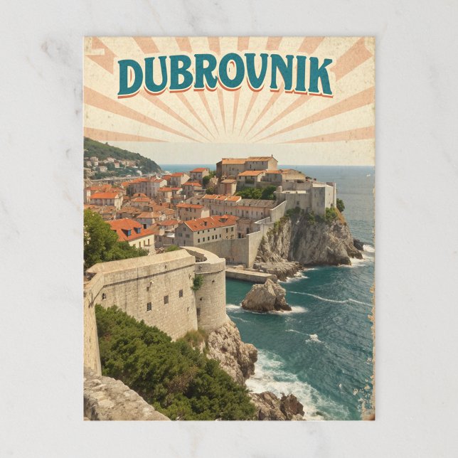 Vintage Dubrovnik Mediaeval Charm Postcard (Creator Uploaded)