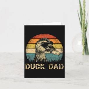 Vintage Duck Dad Duck Lovers Daddy Father&#; s Day Card