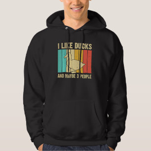 Vintage Duck For Duck Men Women Mallard Drake Hoodie