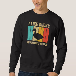 Vintage Duck For Duck Men Women Mallard Drake Sweatshirt