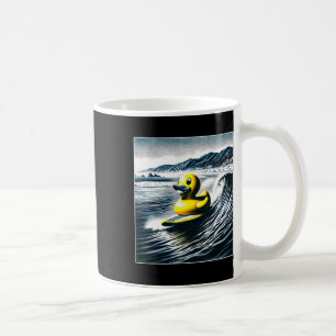 Vintage Duck Surfing Funny Summer Surf Beach 90s D Coffee Mug