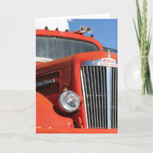 Vintage Dump Truck Greeting Card