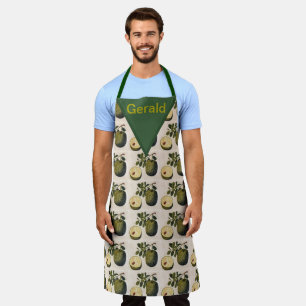 Vintage Durian Fruit and Foliage Personalised Apron