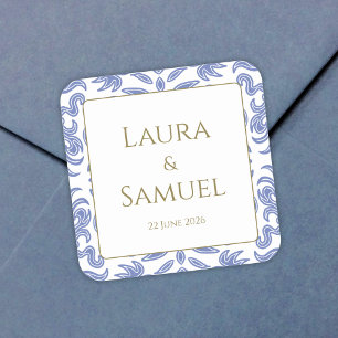 Vintage Dusty Blue Stickers