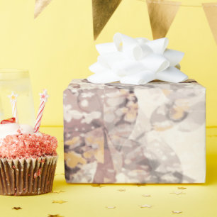 Vintage Dusty Rose Floral Gift Wrap