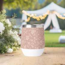 Vintage Dusty Rose Pink Florals Elegant Romantic