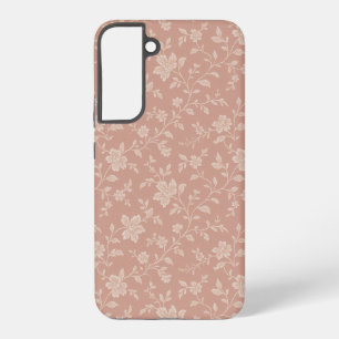 Vintage Dusty Rose Pink Florals Elegant Romantic Samsung Galaxy Case