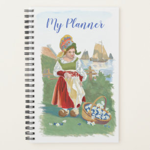 vintage Dutch Girl original artwork Planner