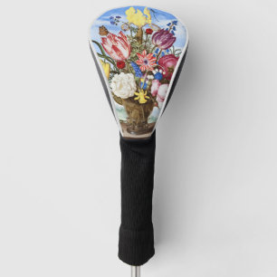 Vintage Dutch Golden Age Floral Still Life Golf Head Cover