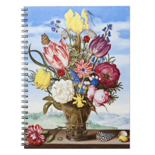 Vintage Dutch Golden Age Floral Still Life Notebook