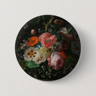 Vintage Dutch Master Still Life Rachel Ruysch 6 Cm Round Badge
