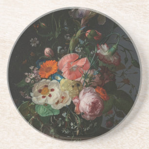 Vintage Dutch Master Still Life Rachel Ruysch Coaster